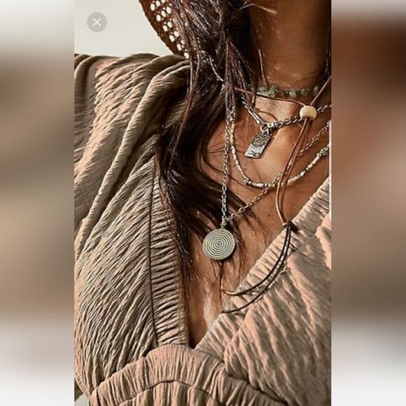 Summer V-Neck, Tiered Silhouette with Flutter Sleeves Maxi Dress - Picture 3 of 13